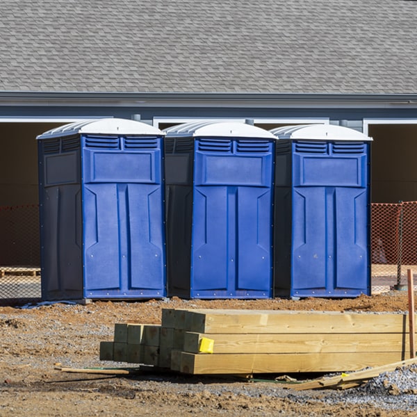 how often are the portable restrooms cleaned and serviced during a rental period in Jennings MO